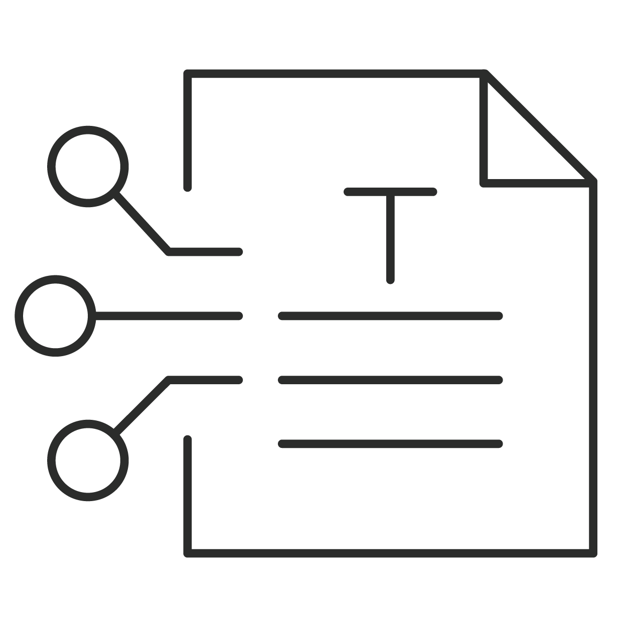Decision-ready output icon